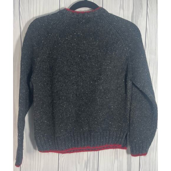 Woolrich Gray Cardinal VA Bird Embroidered Ramie Wool Women's Size Small R1 - Picture 4 of 9